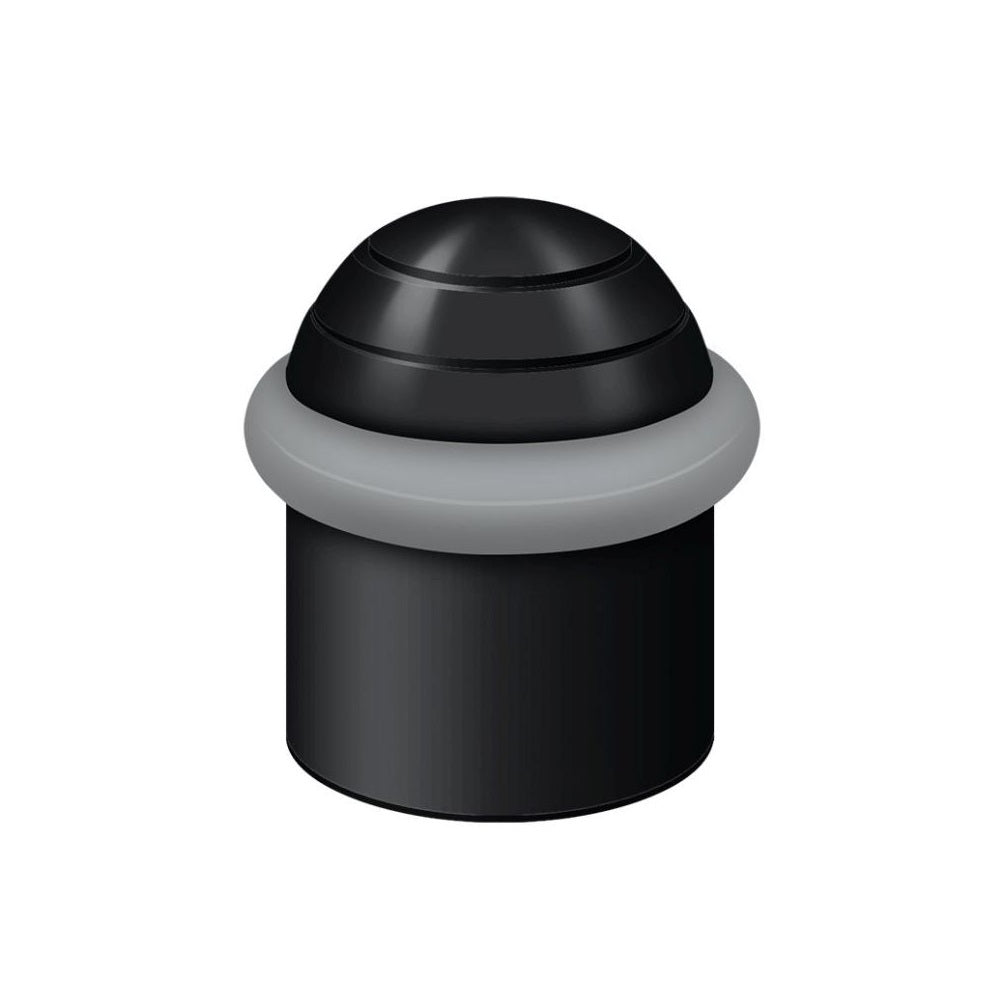 Deltana UFBD4505U19 Round Dome Cap Floor Bumper, 1-1/2", Black