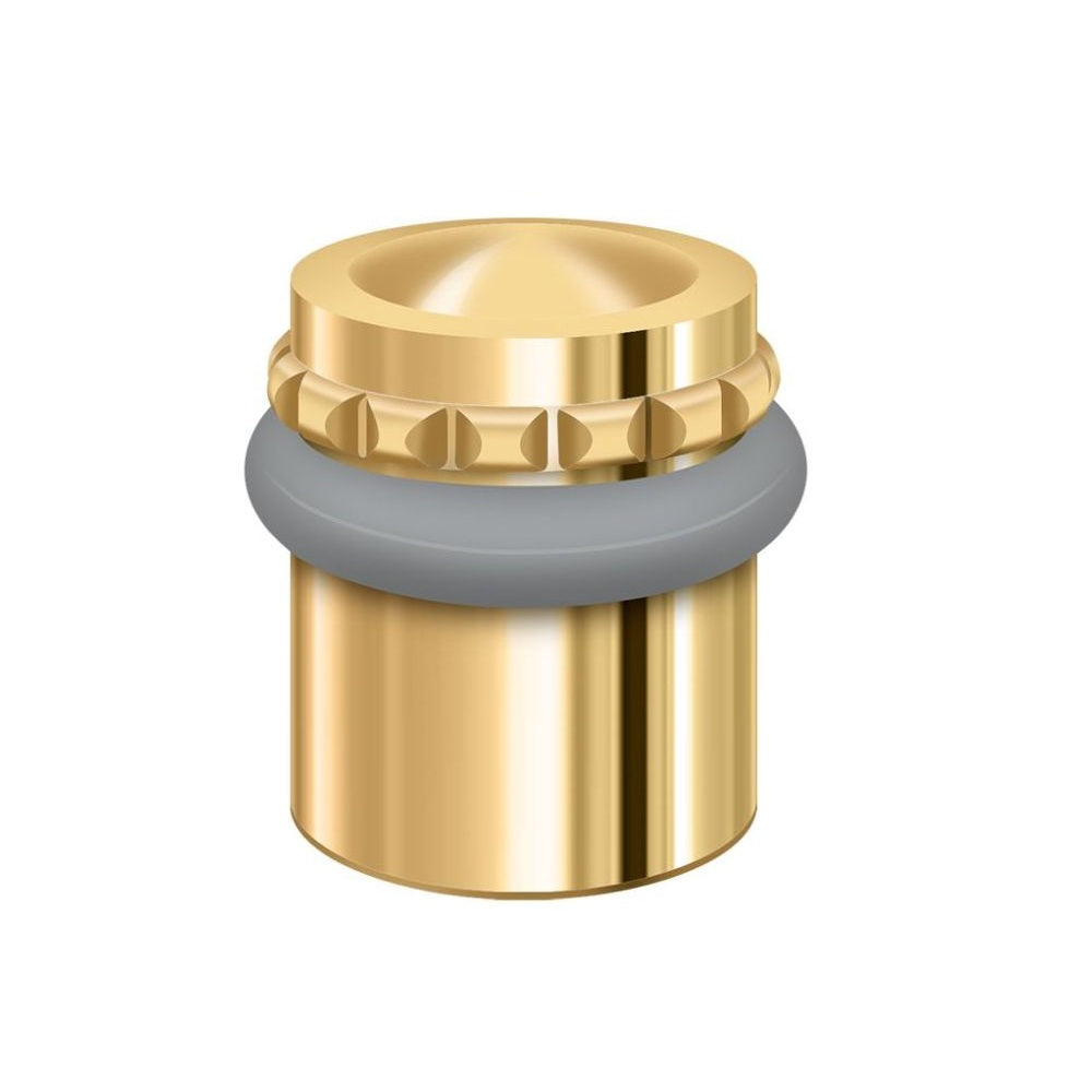 Deltana UFBP4505CR003 Round Pattern Cap Floor Bumper, 1-1/2", Lifetime Brass