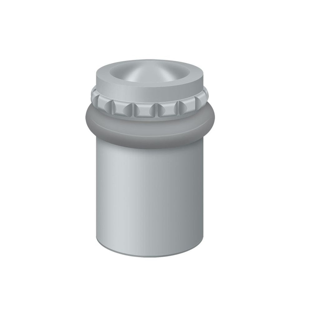 Deltana UFBP5000U26D Round Pattern Cap Floor Bumper, 2", Brushed Chrome