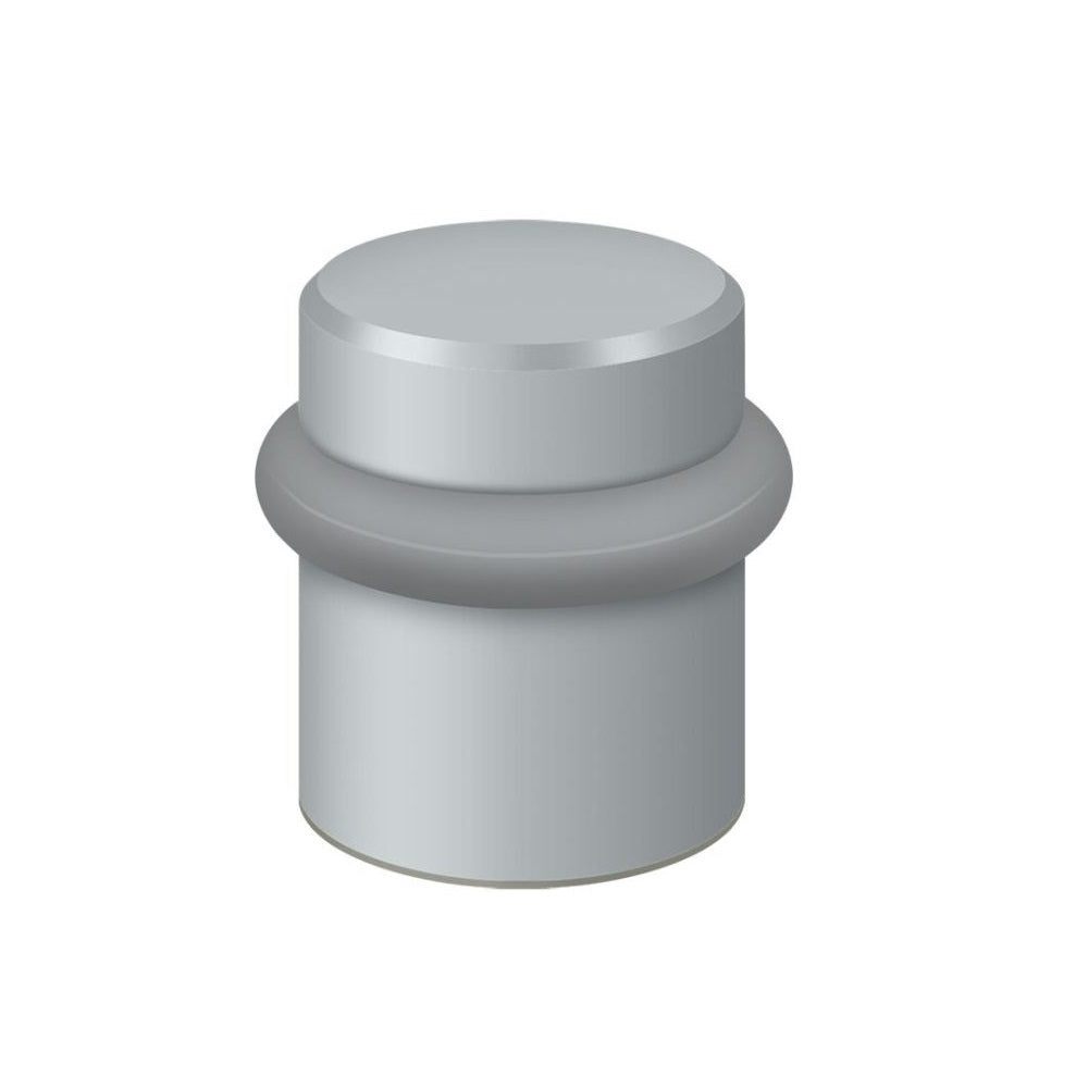 Deltana UFB4505U26D Round Universal Floor Bumper, 1-1/2", Brushed Chrome