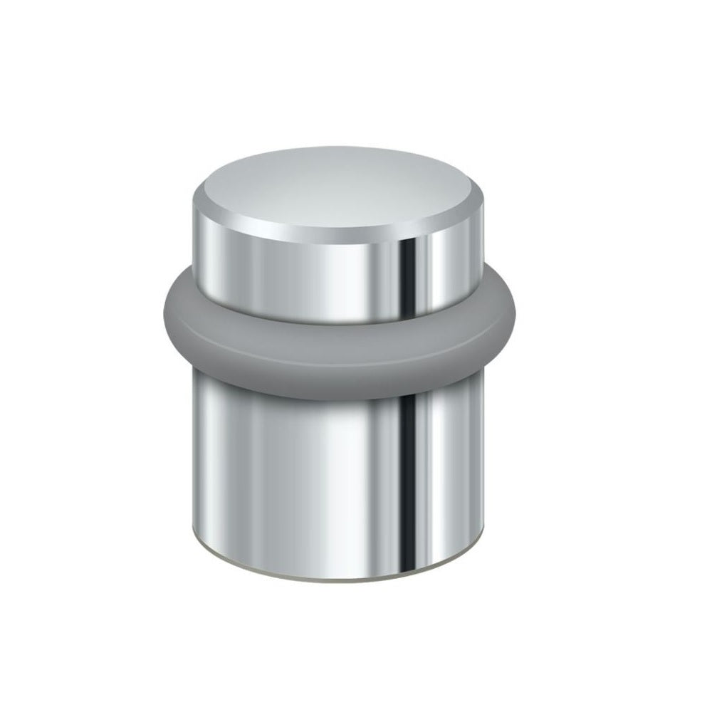 Deltana UFB4505U26 Round Universal Floor Bumper, 1-1/2", Polished Chrome
