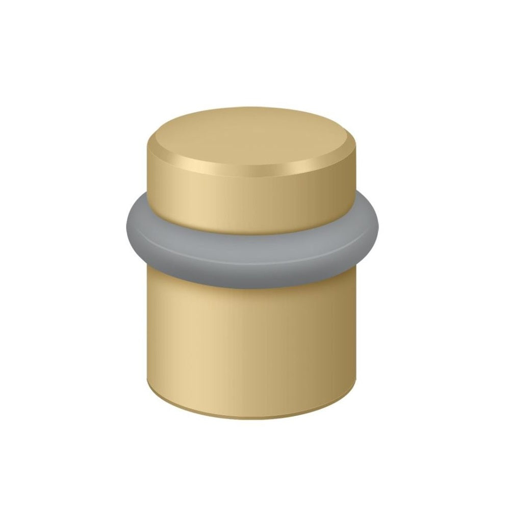 Deltana UFB4505U4 Round Universal Floor Bumper, 1-1/2", Brushed Brass
