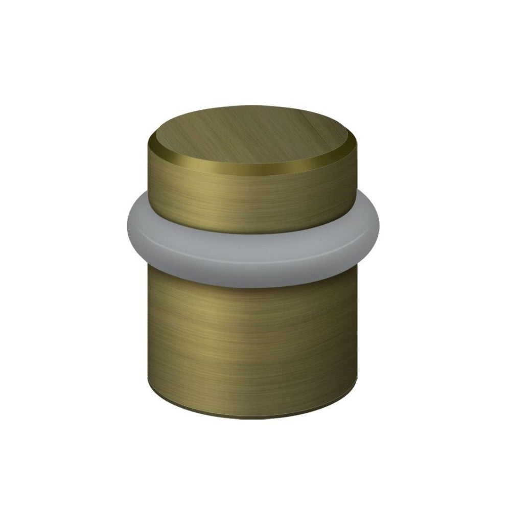 Deltana UFB4505U5 Round Universal Floor Bumper, 1-1/2", Antique Brass