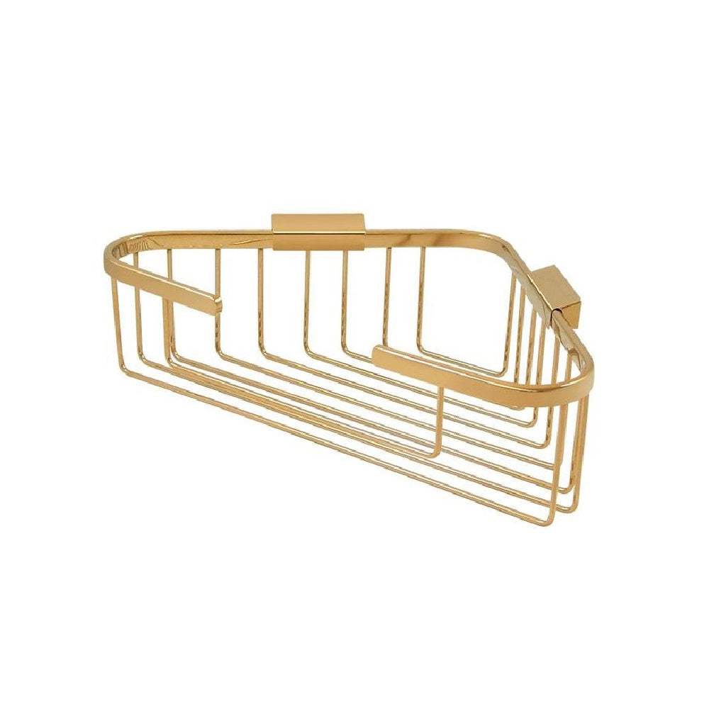 Deltana WBC1310CR003 Corner Wire Basket, 13", Lifetime Brass