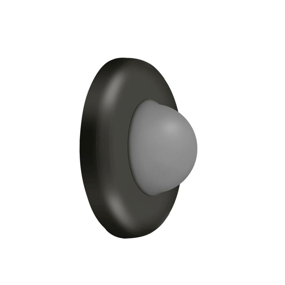 Deltana WBC250U10B Wall Mount Convex Flush Bumper, Oil Rubbed Bronze