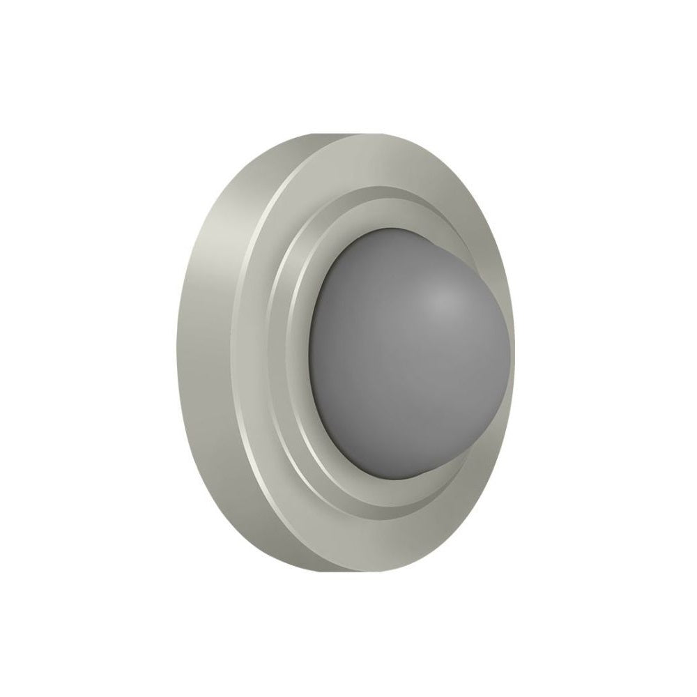 Deltana WBC238U15 Convex Flush Bumper, 2-3/8" Dia, Brushed Nickel