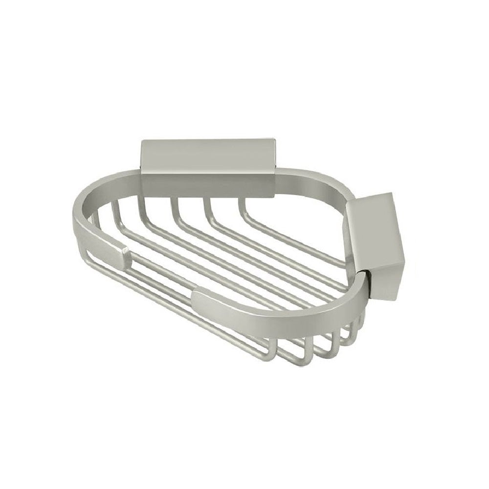 Deltana WBC6050U15 Corner Wire Basket, 6", Brushed Nickel