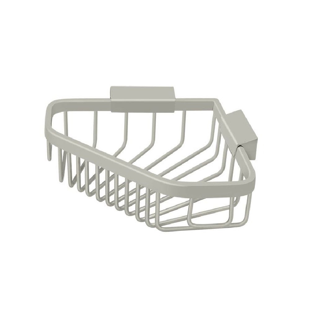Deltana WBC6353U15 Corner Wire Basket, 6", Brushed Nickel