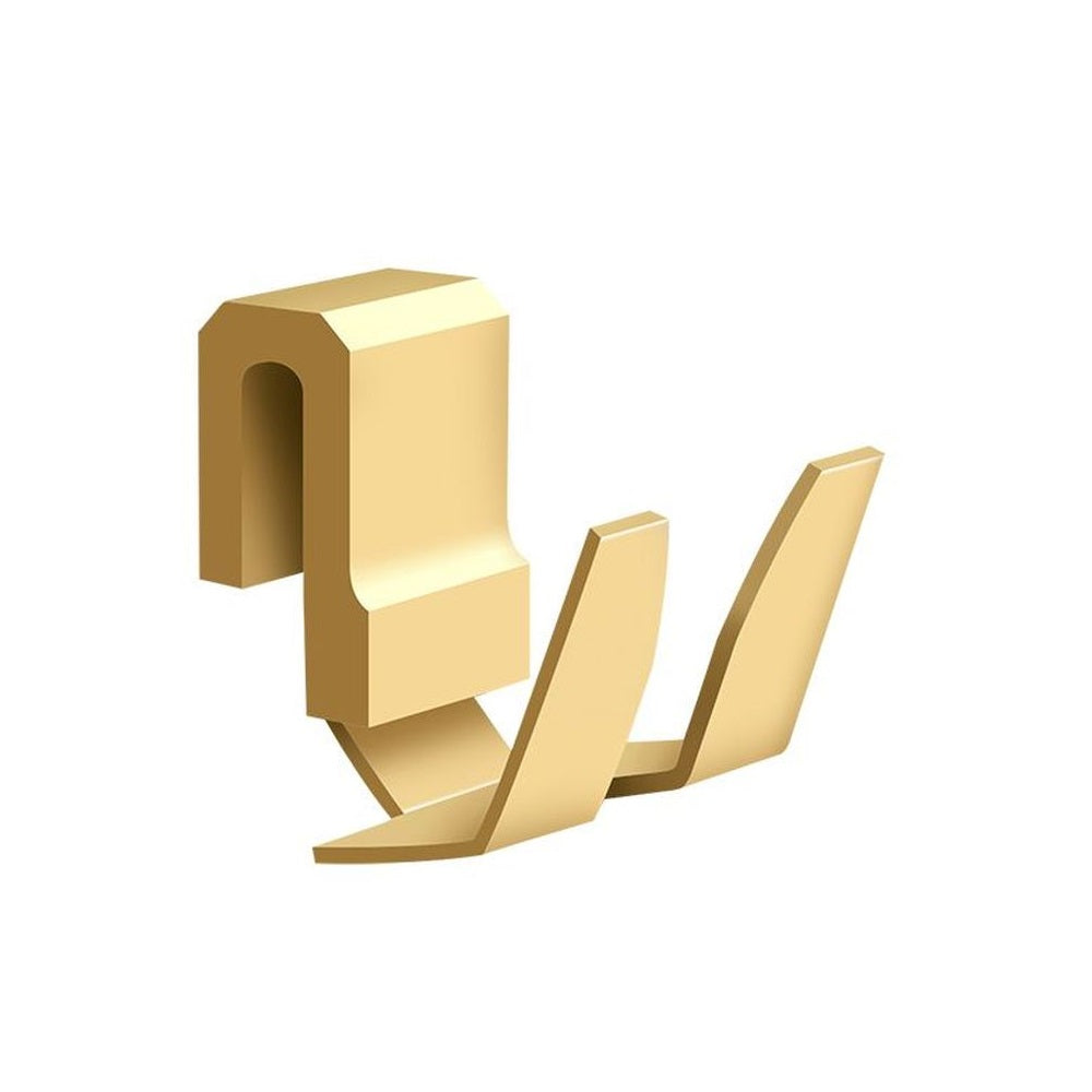 Deltana WBHOOK-CR003 Double Prong Robe Hook, Lifetime Brass