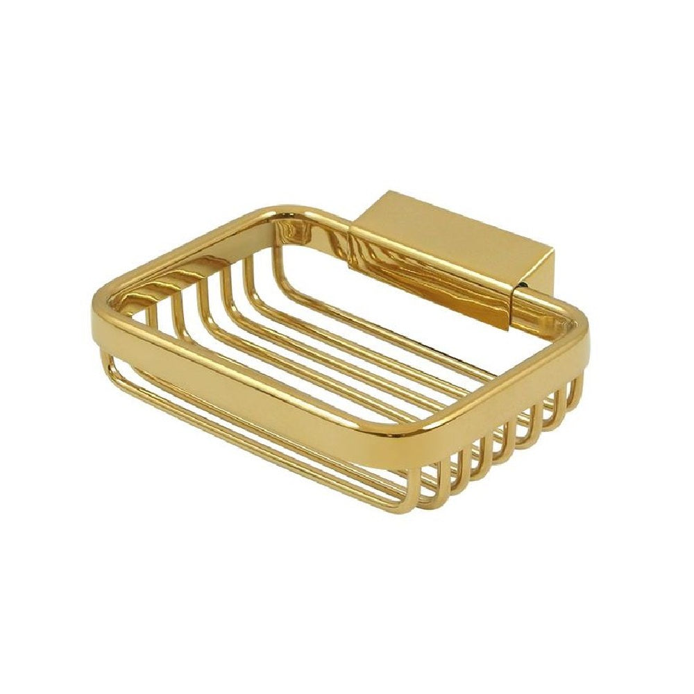 Deltana WBR4535CR003 Soap Holder Wire Basket, 4-1/2", Lifetime Brass