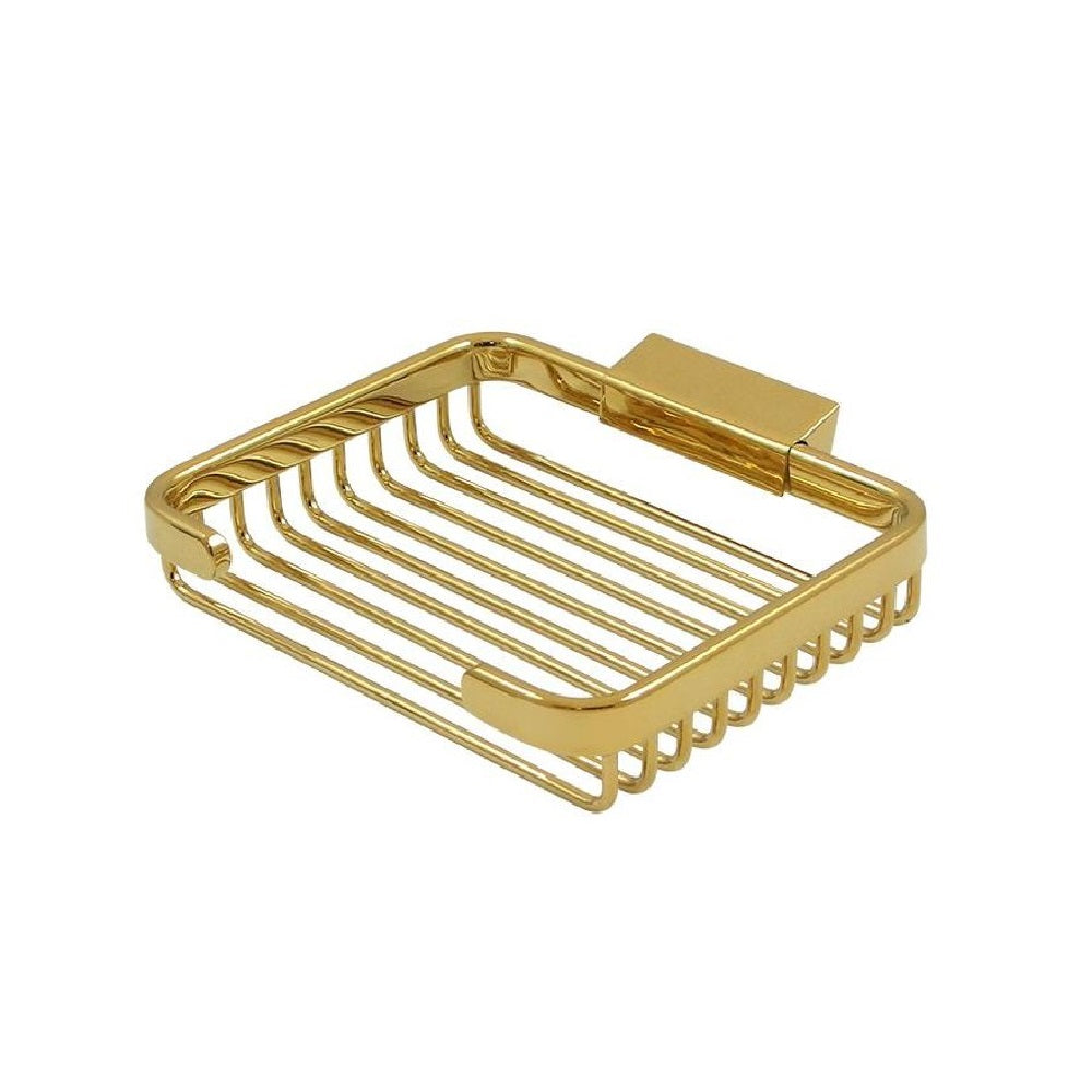 Deltana WBR6050CR003 Soap Holder Wire Basket, 6", Lifetime Brass