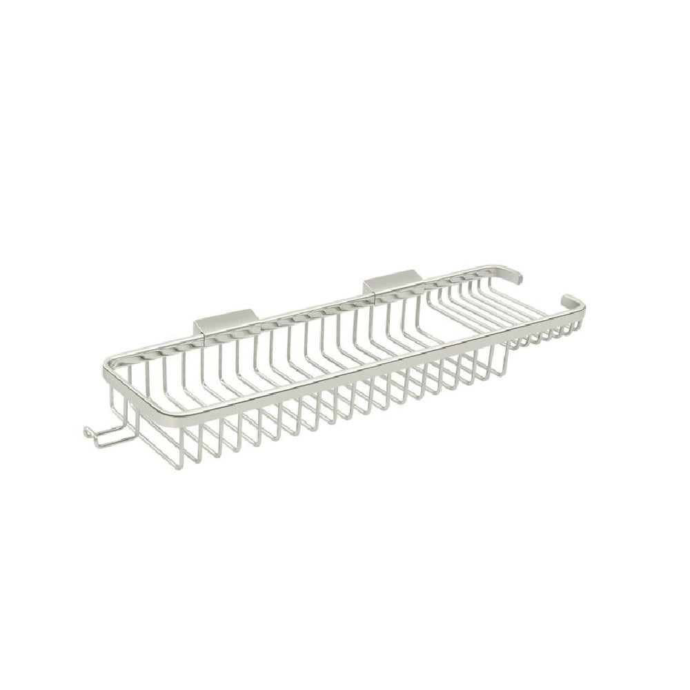 Deltana WBR1850HU14 Two Level Wire Basket with Hook, 17-1/2", Polished Nickel