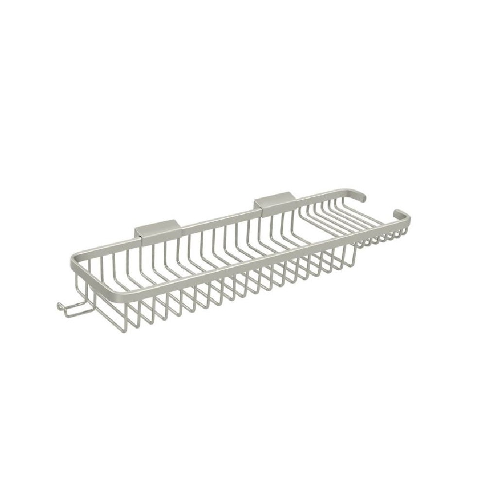 Deltana WBR1850HU15 Two Level Wire Basket with Hook, 17-1/2", Brushed Nickel