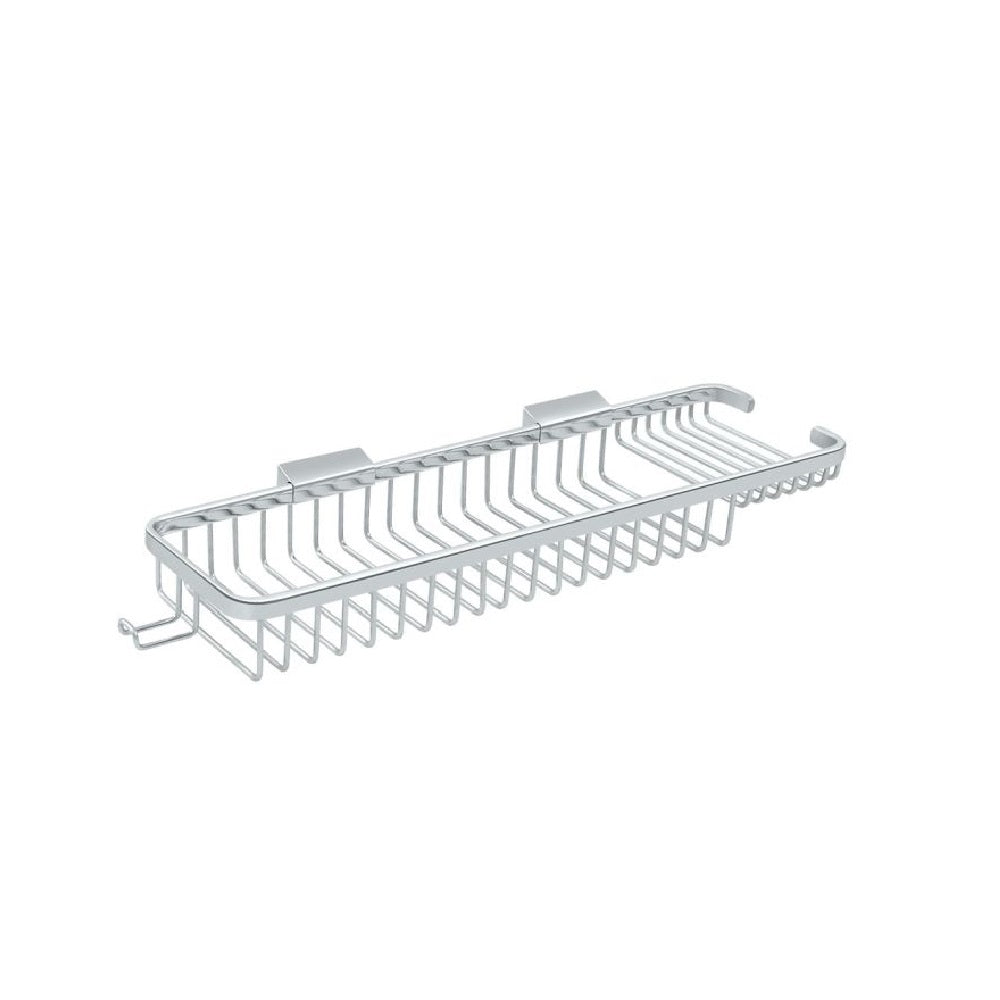 Deltana WBR1850HU26 Two Level Wire Basket with Hook, 17-1/2", Polished Chrome