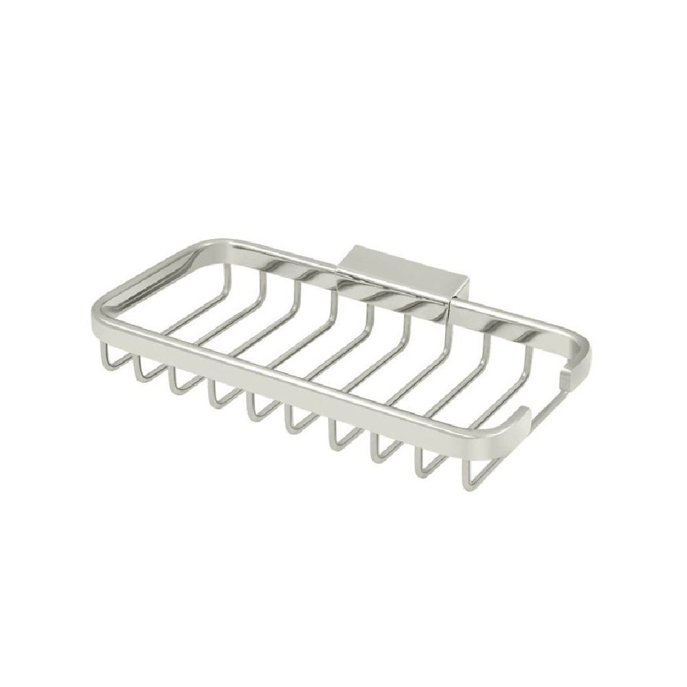 Deltana WBR8040U14 8-Inch Rectangular Wire Shower Basket, Polished Nickel