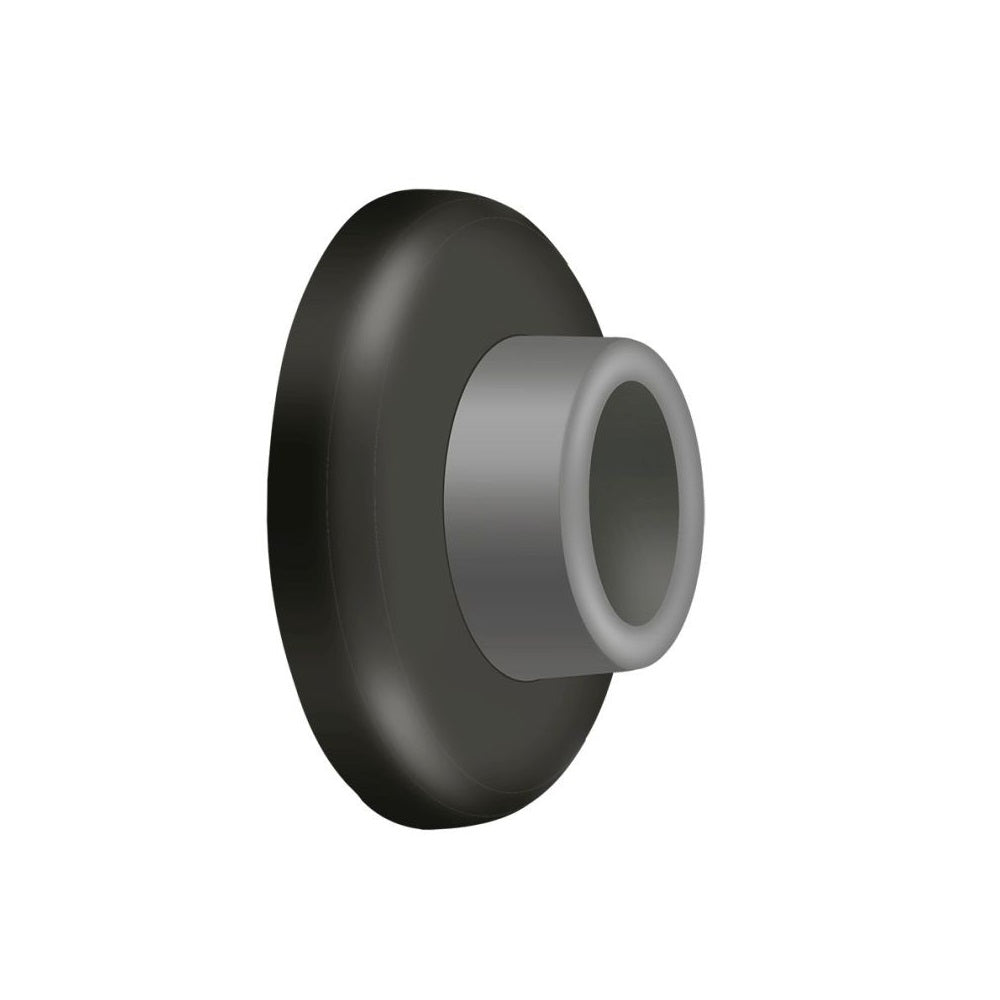 Deltana WB250U10B Wall Mount Concave Flush Bumper, 2-1/2"-Dia, Oil Rubbed Bronze