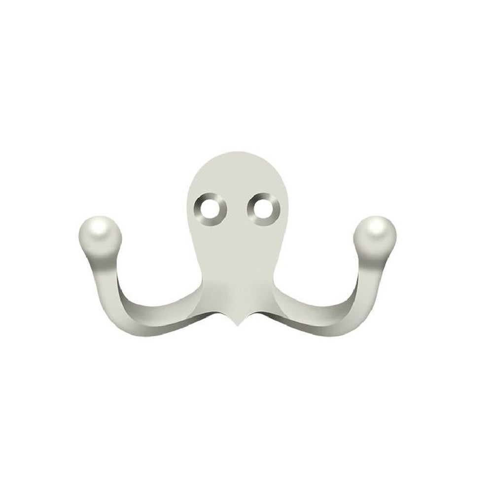 Deltana WDH15U14 Coat and Hat Double Hook, Polished Nickel