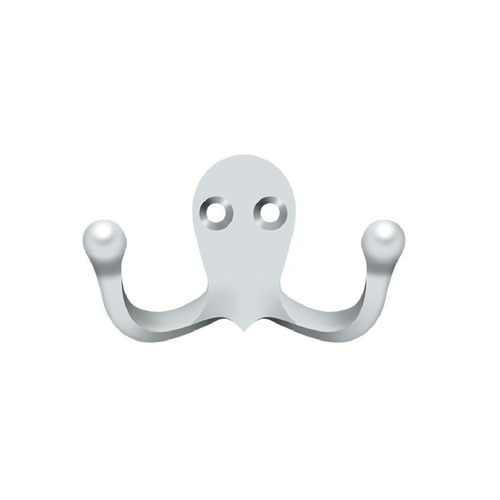 Deltana WDH15U26 Coat and Hat Double Hook, Polished Chrome