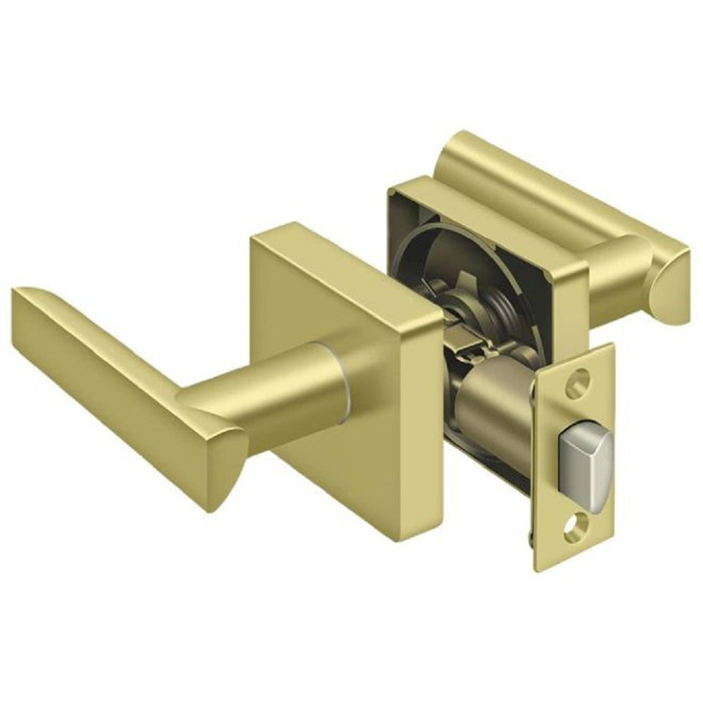 Deltana ZLLS3U3 Livingston Passage Door Lever, Bright Brass