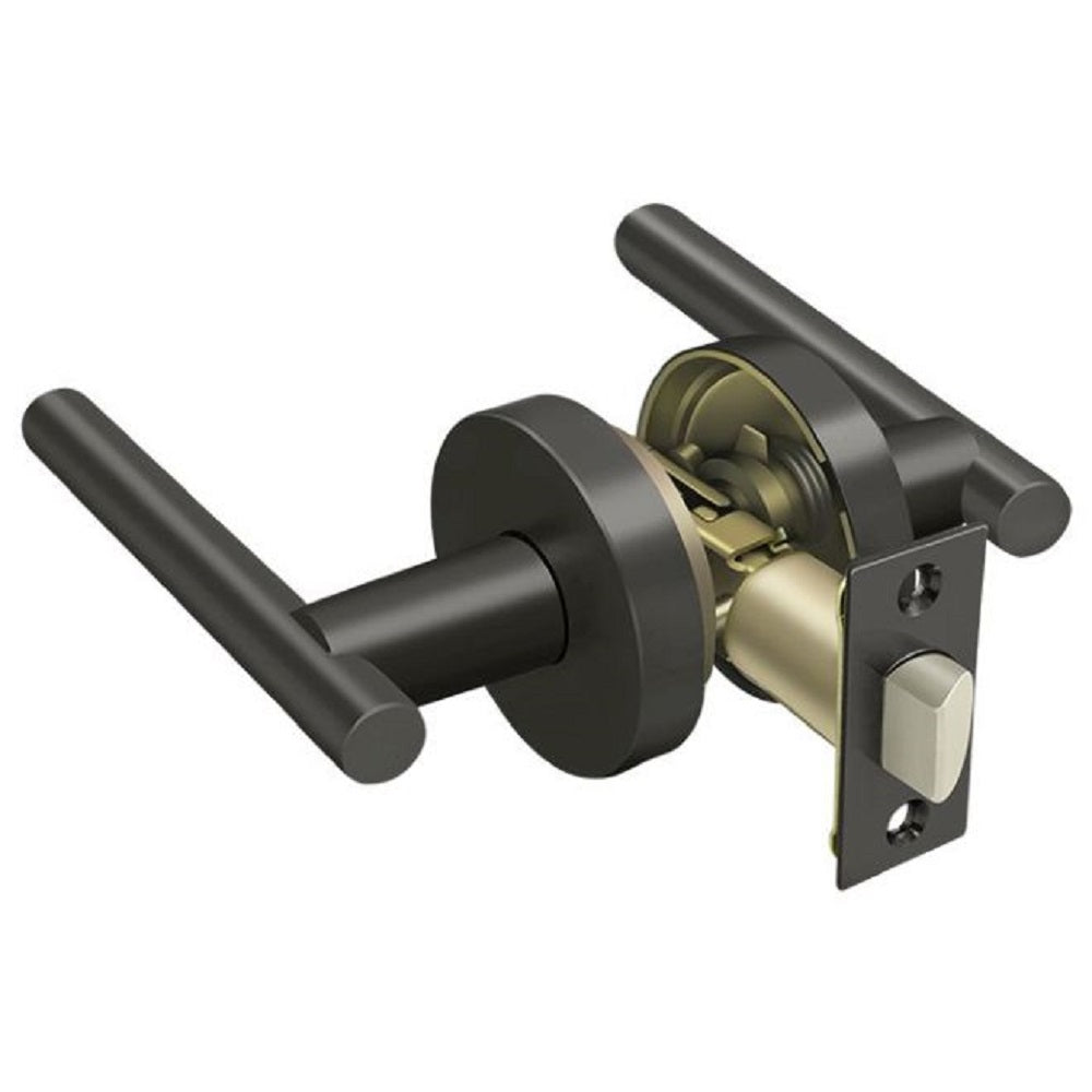 Deltana ZMLR3U10B Mandeville Passage Door Lever, Oil Rubbed Bronze