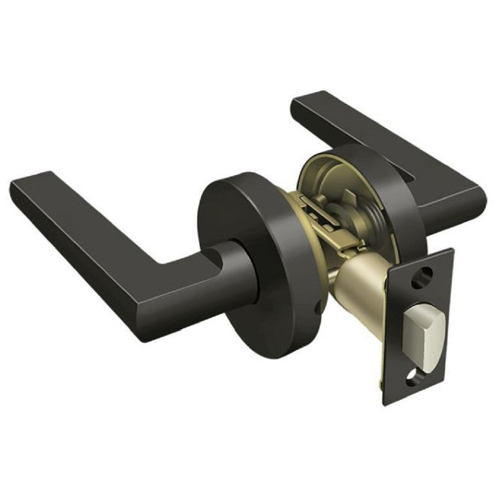 Deltana ZPLR3U10B Portmore Passage Door Lever, Oil Rubbed Bronze