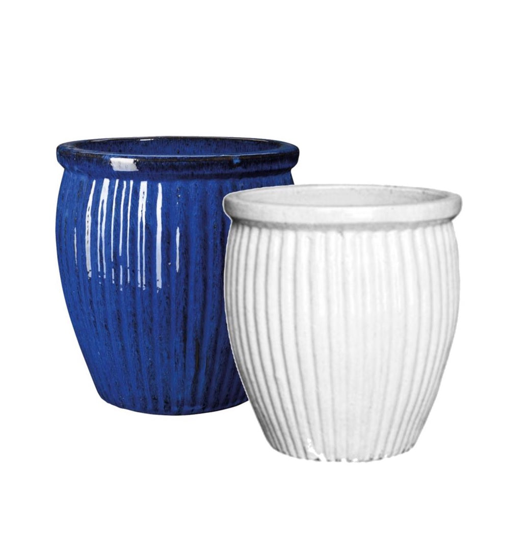 Deroma 11530 Acapulco Tall Planter, Ceramic, Assorted