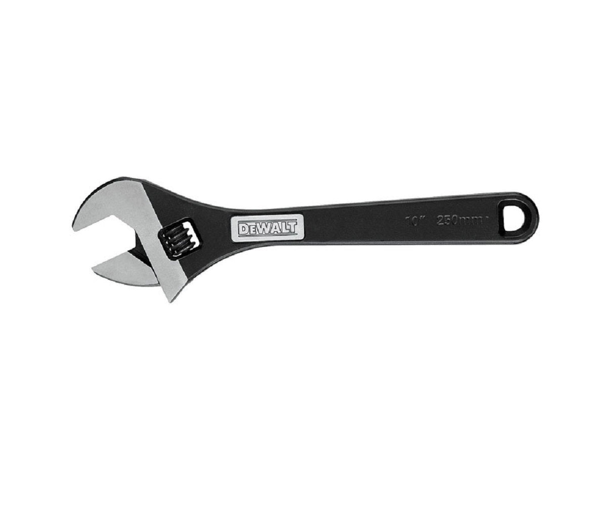 Dewalt DWHT80268  Metric and SAE Adjustable Wrench, 10 inch, Black