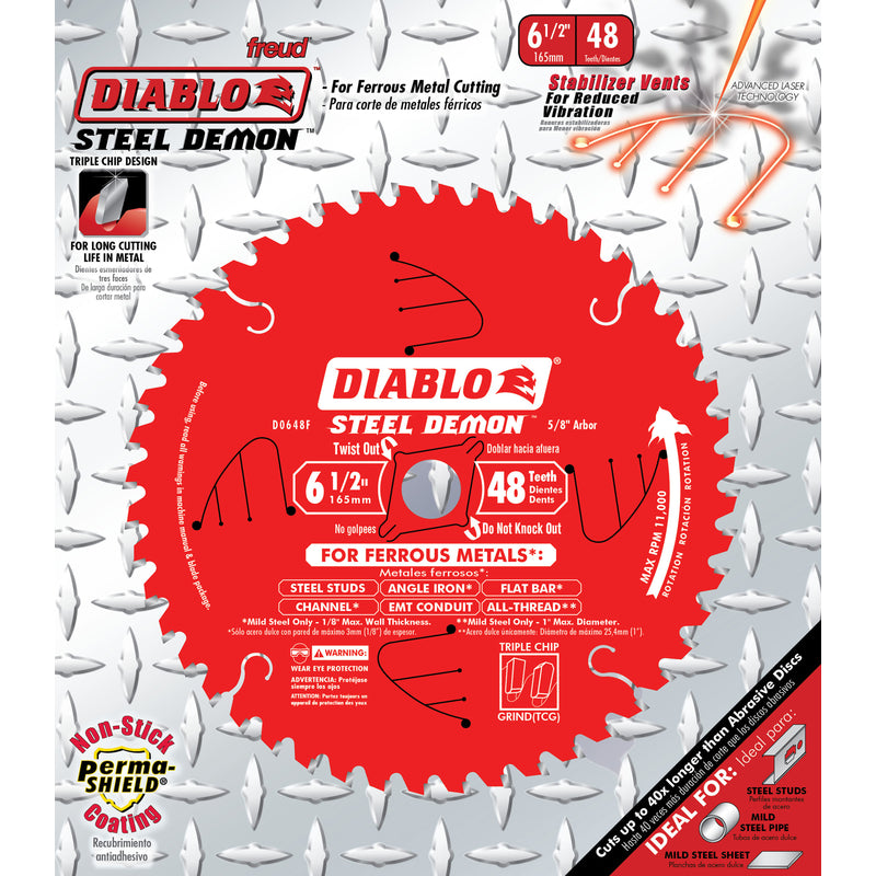 Diablo D0648CFX Circular Saw Blade, 6-1/2 inch