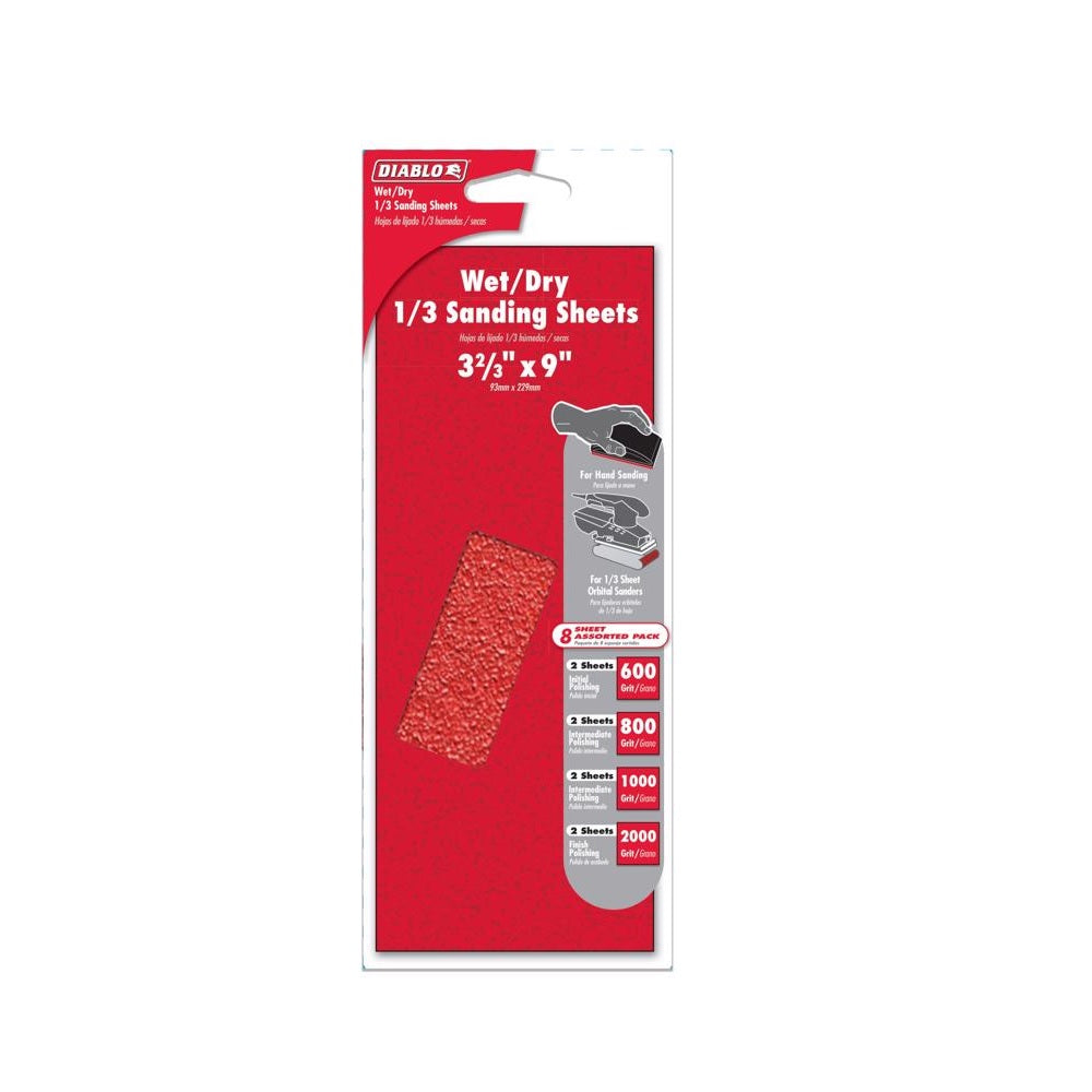 Diablo DCS323ASTS10G Sanding Sheet, Aluminum Oxide