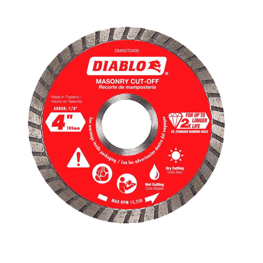 Diablo DMADT0400 Masonry Cut-Off Disc, Diamond