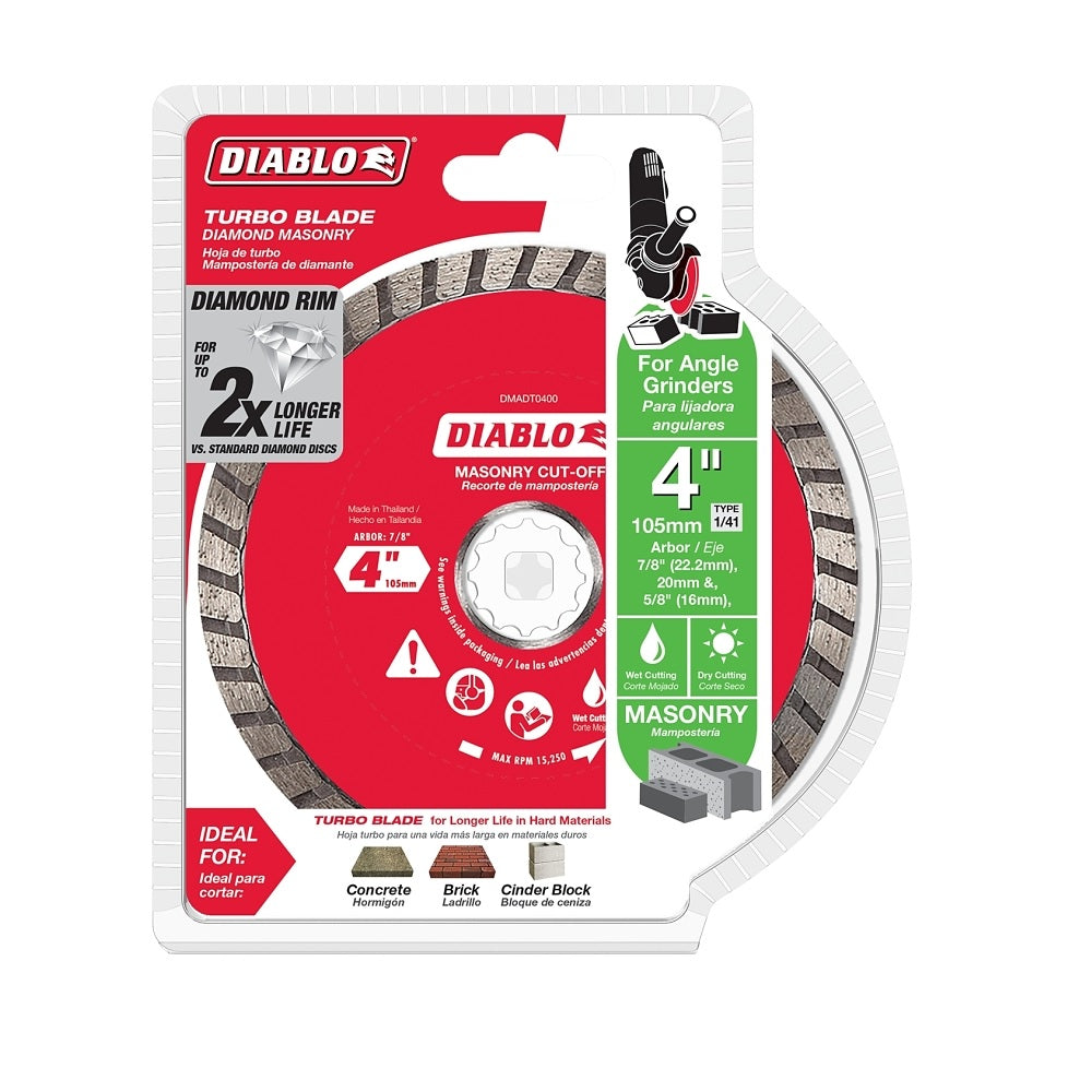 Diablo DMADT0400 Masonry Cut-Off Disc, Diamond