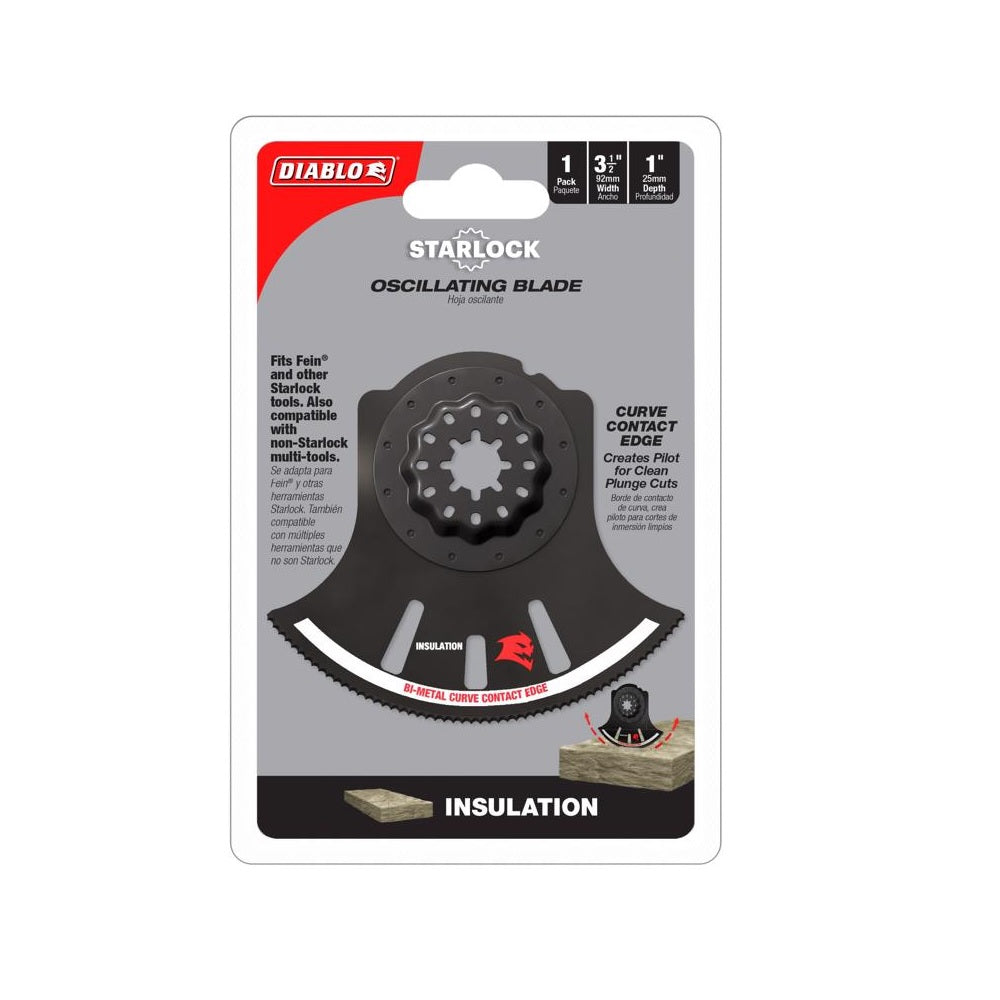 Diablo DOS350RI Starlock Curved Contact Edge Oscillating Blade, 3-1/2 Inch