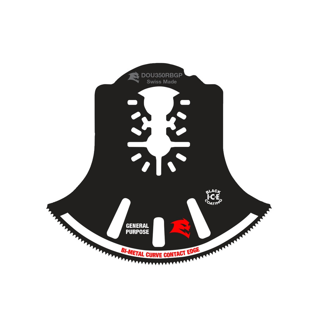 Diablo DOU350RBGP Bi-Metal Oscillating Blade, 3-1/2 in