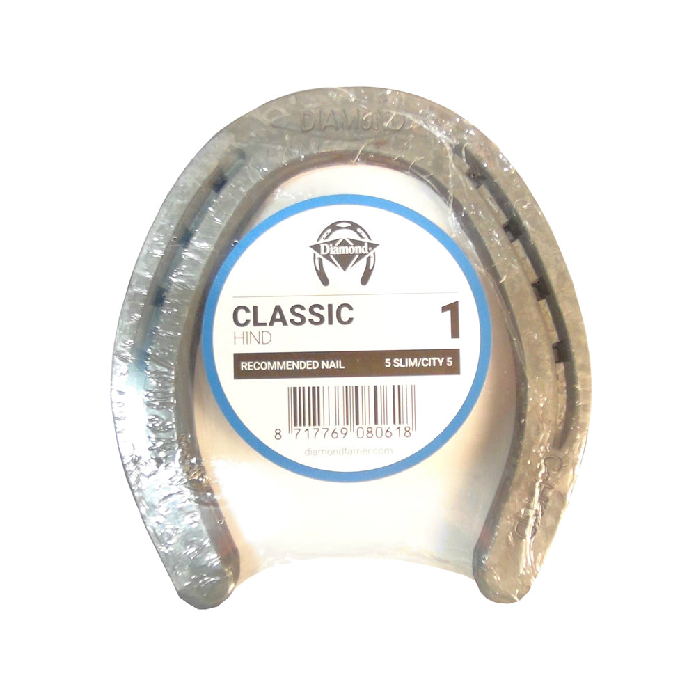 Diamond 1HINDPR Farrier Classic Hind Horse Shoes, Size-1