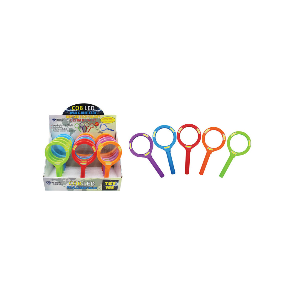 Diamond Visions 08-1489 COB LED Lighted Magnifier, Assorted Colors ...