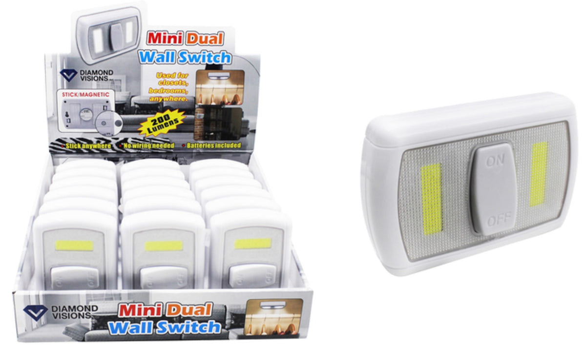 Diamond Visions 08-2081 Mini COB LED Night Light With Switch, 200 Lumens