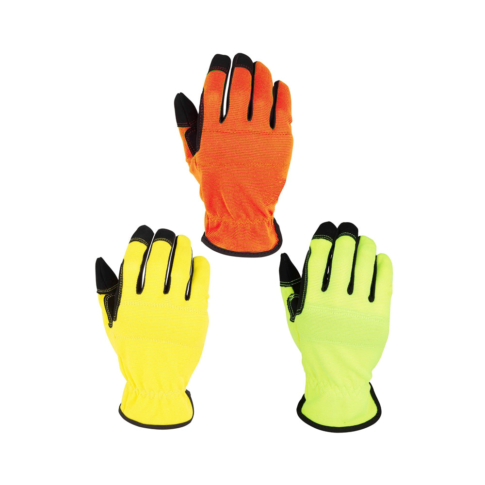 Diamondback 3101G Leather Palm Work Gloves, pack of 3