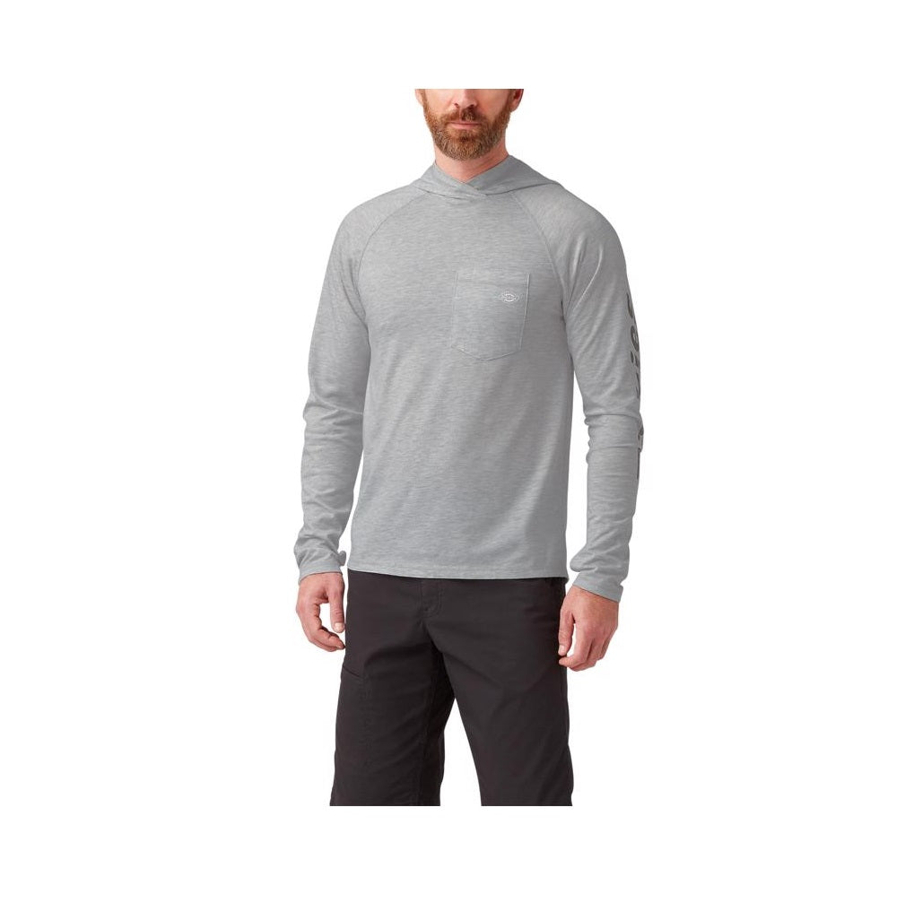 Dickies SL607AGL Pullover Long Sleeve Tee Shirt, Cotton Polyester Blend