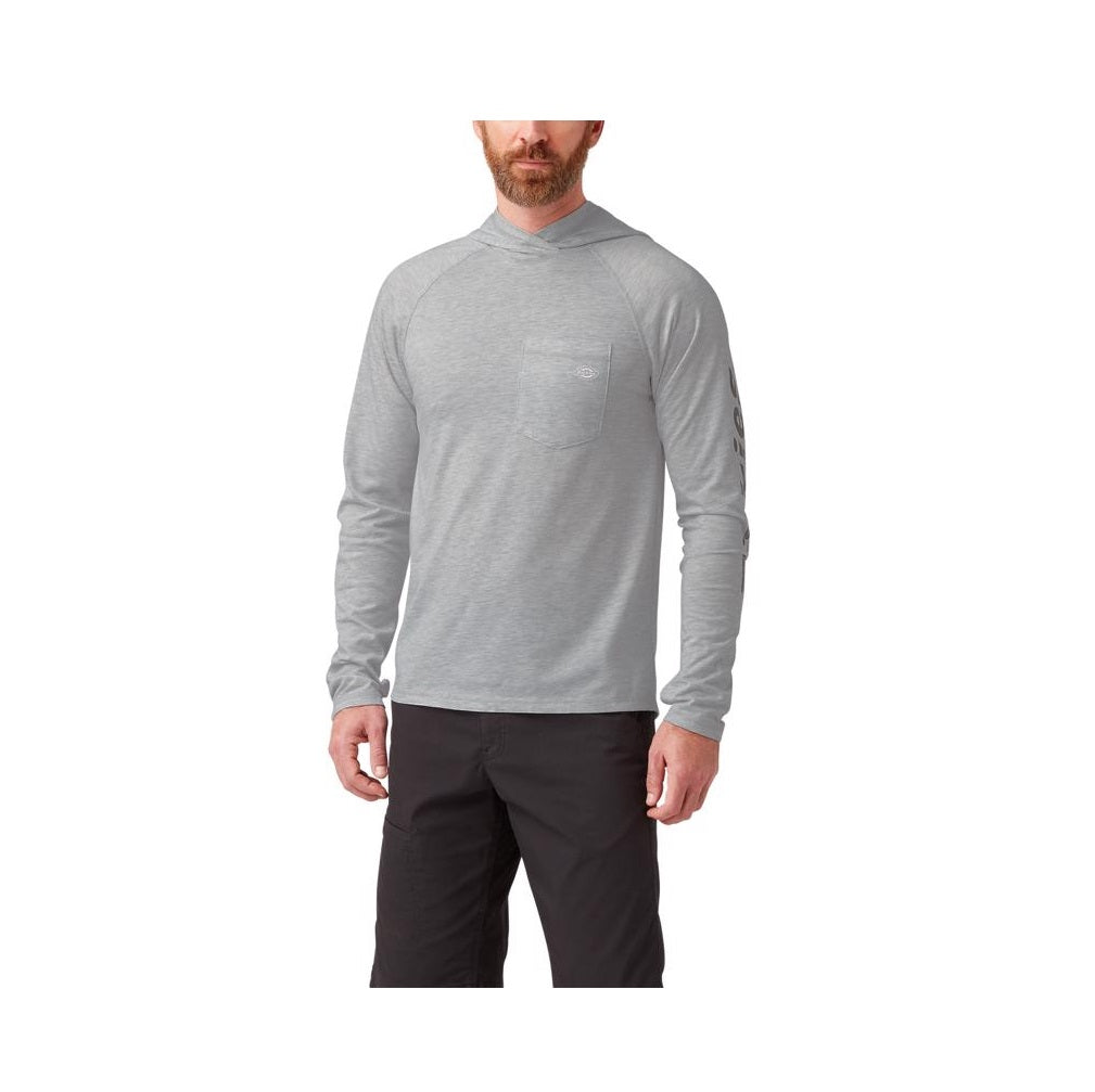 Dickies SL607AGM Pullover Long Sleeve Tee Shirt, Cotton Polyester Blend