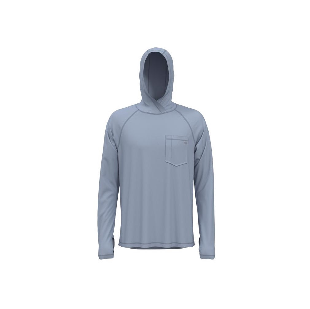 Dickies SL607DLL Hooded Long Sleeve Tee Shirt, Blue