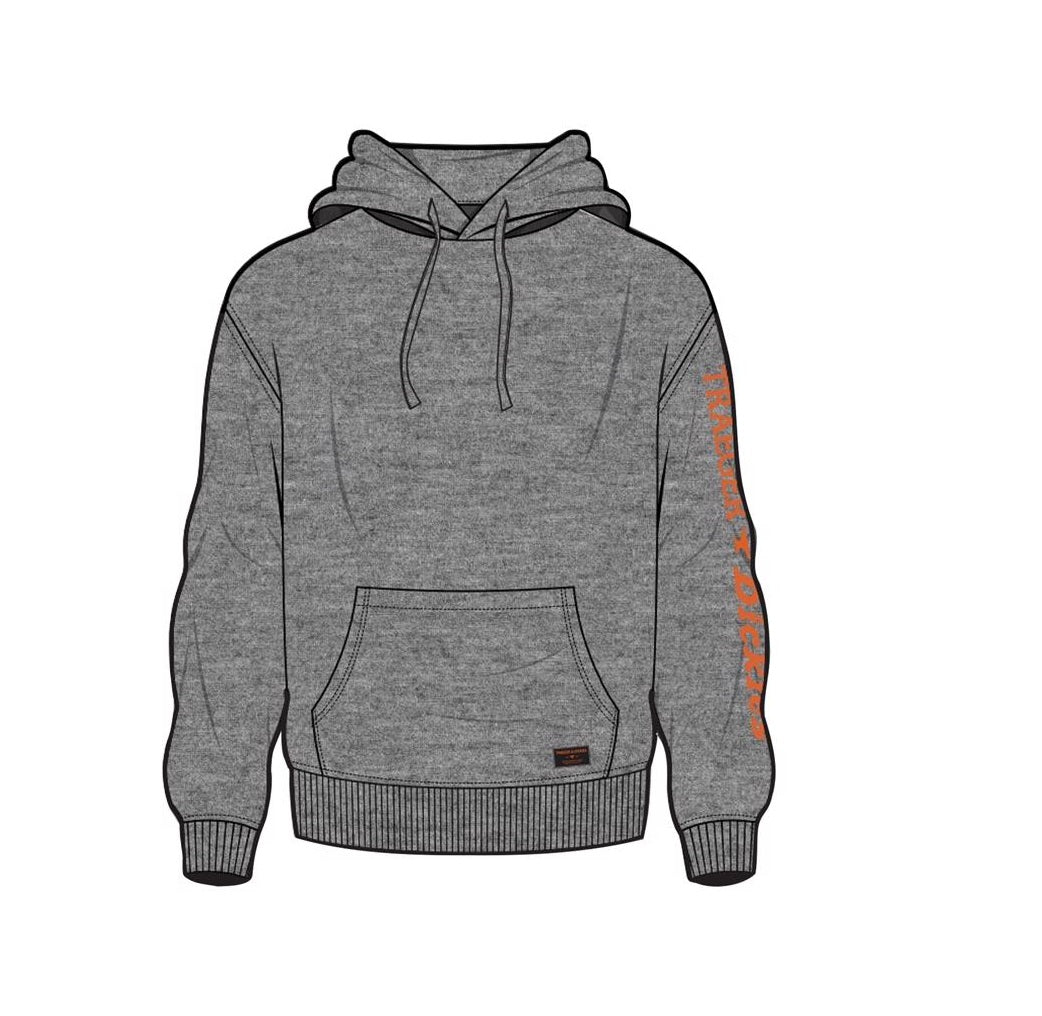 Dickies TRG22AHGL Traeger Hoodie, Charcoal Grey, L