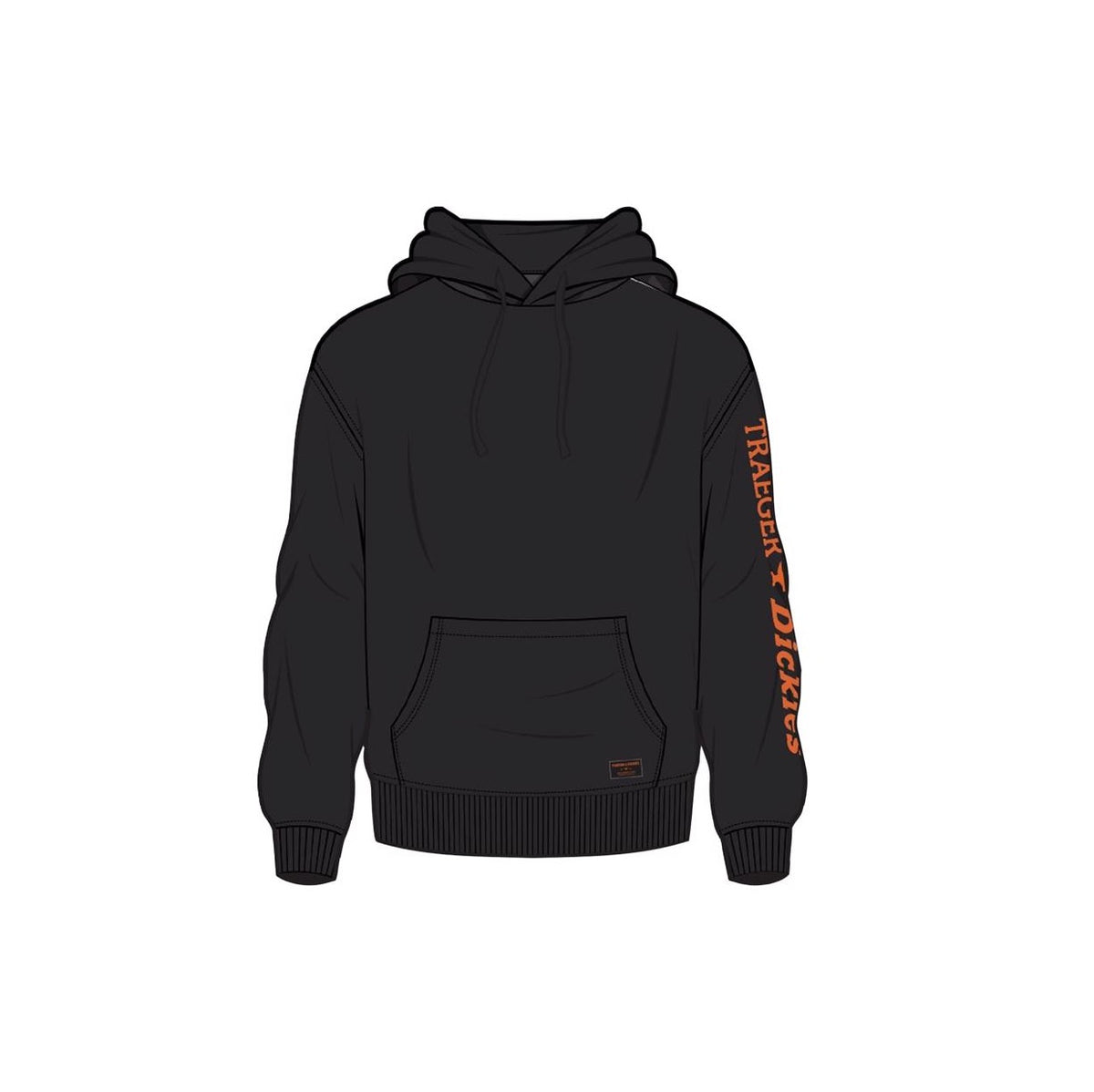 Dickies TRG22AKBKM Traeger Hoodie, Black, M