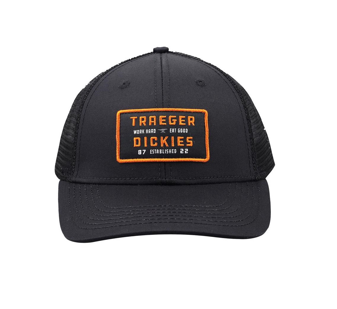 Dickies TRG202BKAL Traeger Trucker Hat, Black