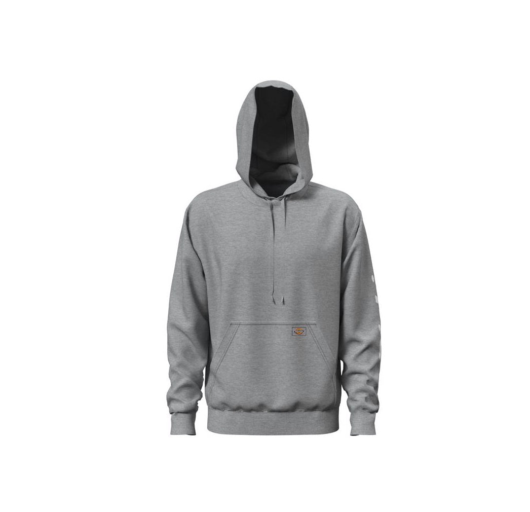 Dickies TW22BHGXL Long Sleeve Men's Hooded Safety Sweatshirt, Gray