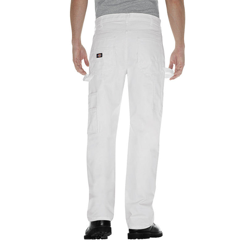 Dickies 2053WH 3030 Men's Double Knee Pants, Cotton, White, 30" x 30"