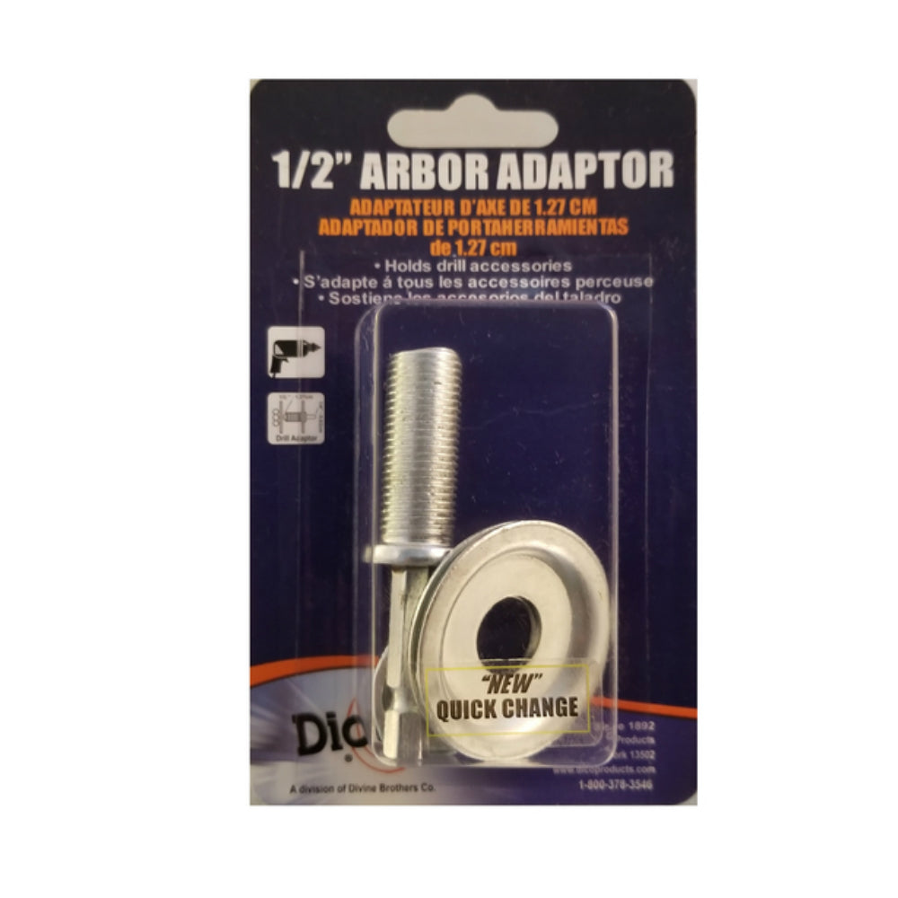 Dico Products 7600076 Arbor Adapter, 1/2 in