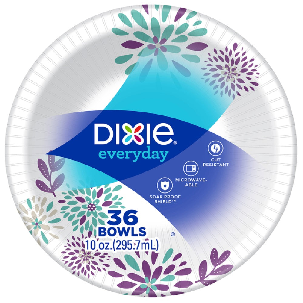 Dixie 15253 Heavy Duty Paper Bowls, 36 Count, 10 Oz