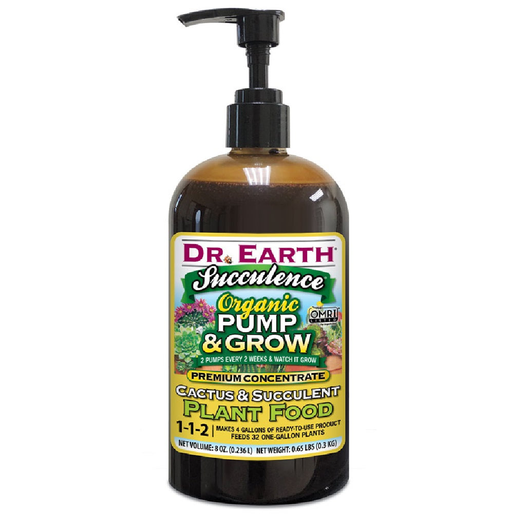 Dr. Earth 1065 Succulence Pump & Grow Organic Plant Food, 8 Oz