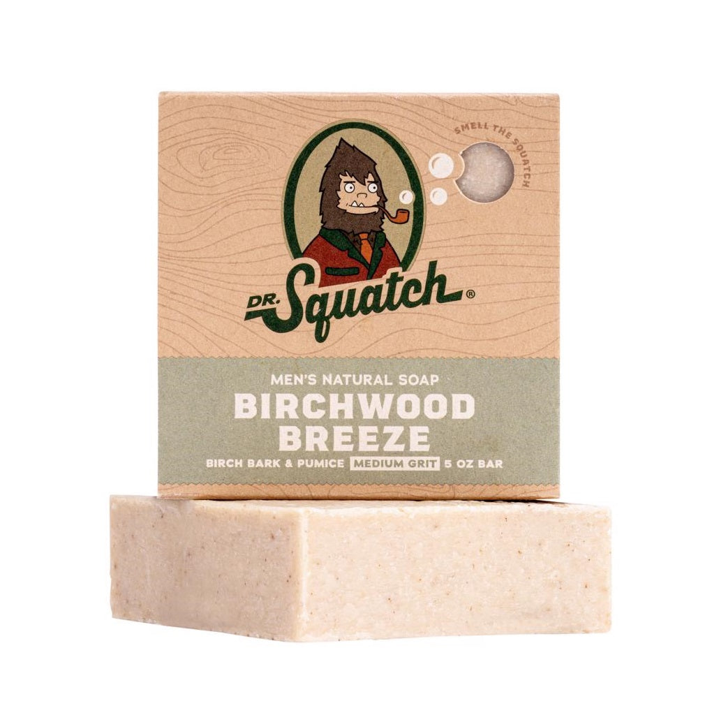 Dr. Squatch RTLBARBWB-6-6 Soap Bar, Birchwood Breeze, 5 Oz