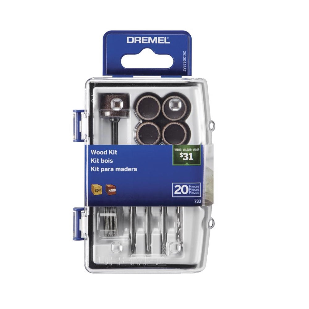 Dremel 733-01 Rotary Accessory Kit, 20 Piece